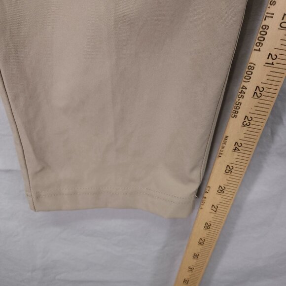 Public Rec Pants Mens 36x30 Performance Chino Stretch Workwear Beige Trousers - Picture 6 of 14